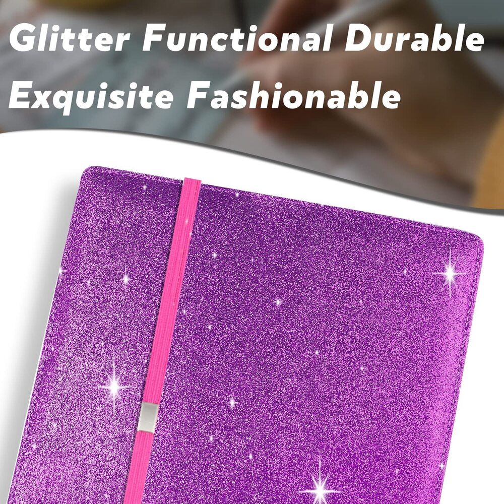 4722 Glitter Checkbook Cover for Girls & , Bling Pu Leather RFID Blocking - Picture 7 of 8